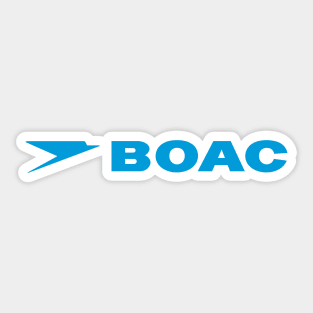 Vintage BOAC Airline Sticker